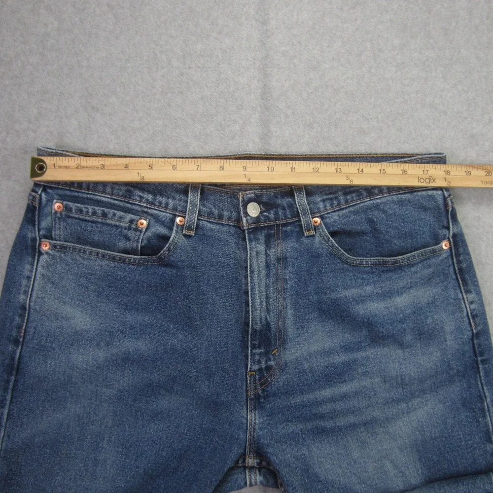 Levis 505 Mens Jeans 34x30 (Tag 36x30)‎ Blue Straight Leg Classic Fit Denim